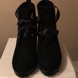 Black Suede Booties